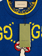 Мужской джемпер Gucci с орнаментом GG, хлопок/шерсть Gucci фото 3