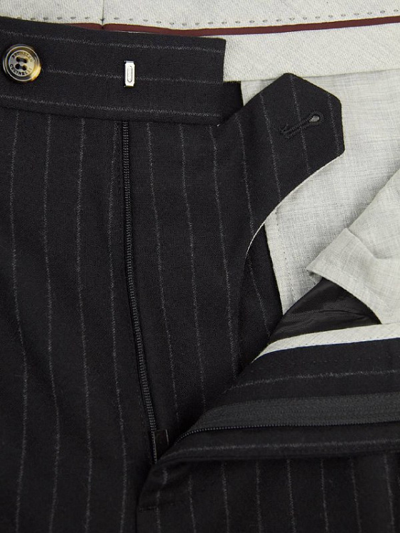 Мужские брюки Brunello Cucinelli черные классические, шерсть Brunello Cucinelli фото 5