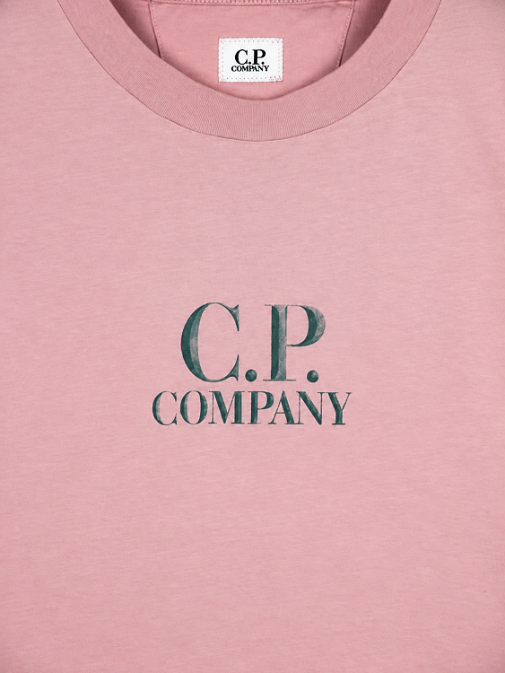 Мужская футболка C.P. Company пыльно-розовая, хлопок C.P. Company фото 4
