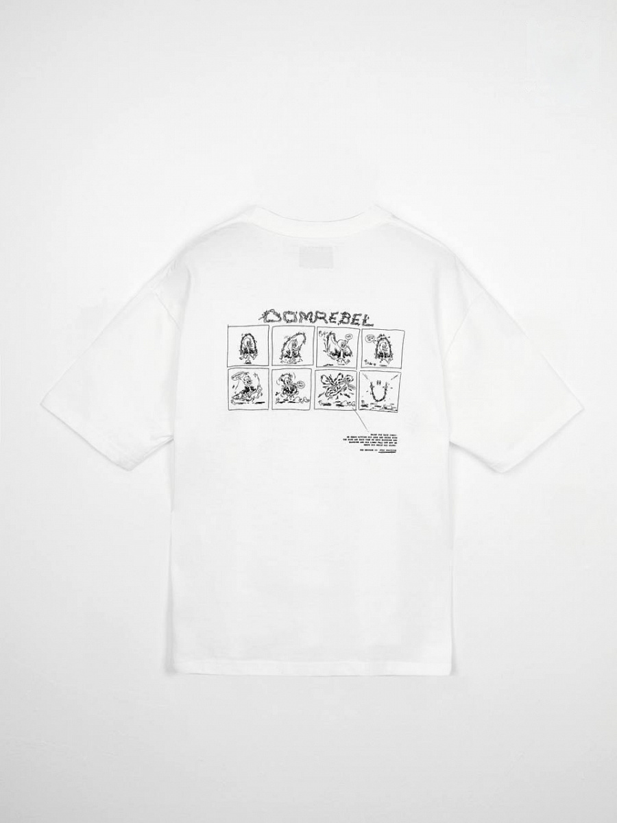 Мужская футболка Domrebel молочная, хлопок Domrebel фото 2