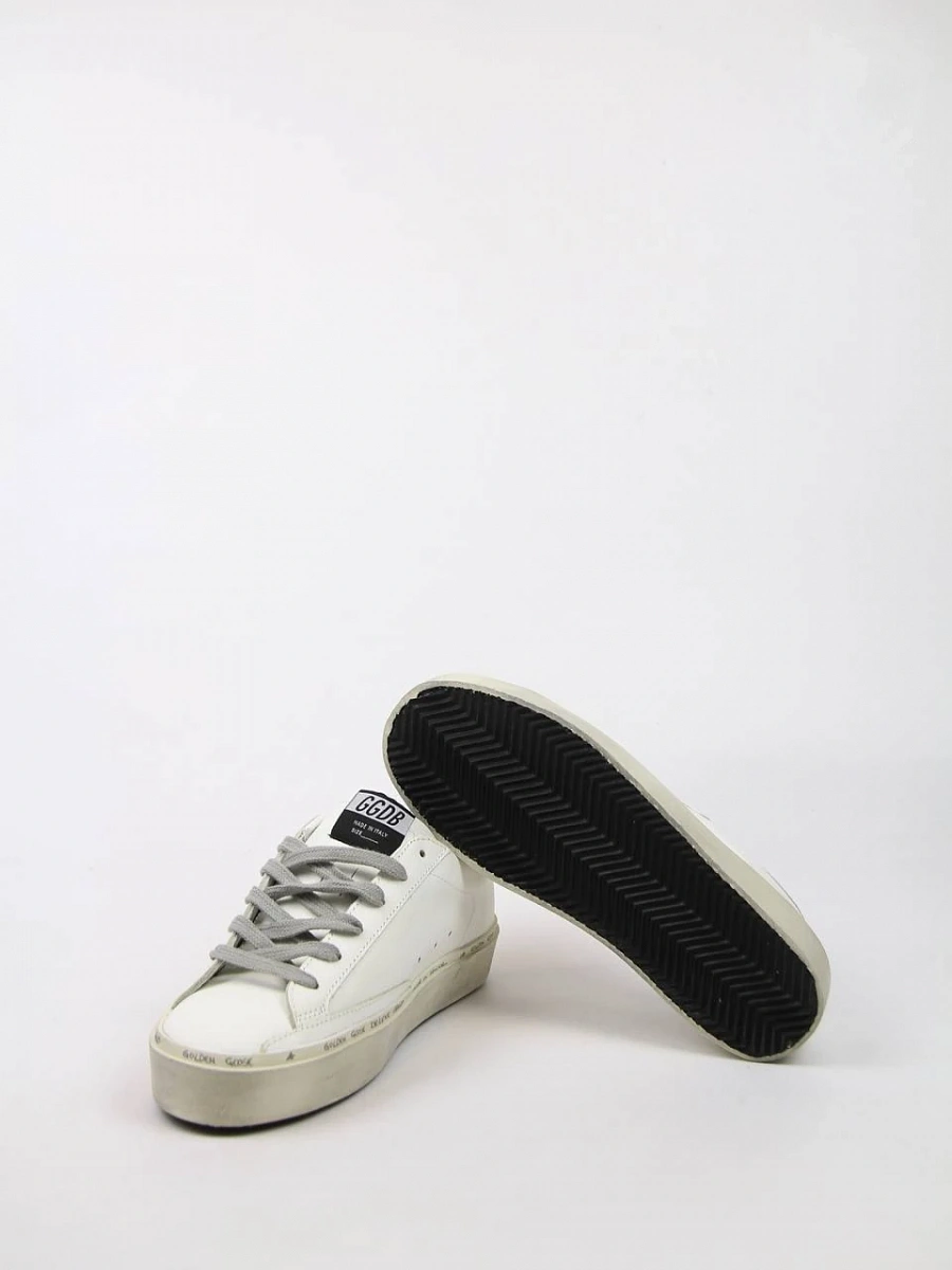 Женские кеды Golden Goose Hi Star белые с серебром Golden Goose фото 8