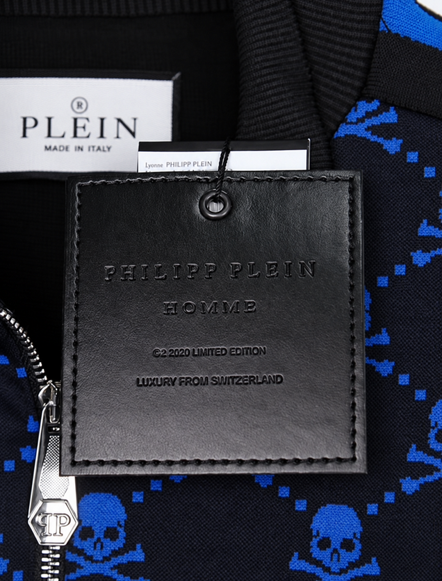 Мужской спортивный костюм Philipp Plein черный/темно-синий, хлопок Philipp Plein фото 9