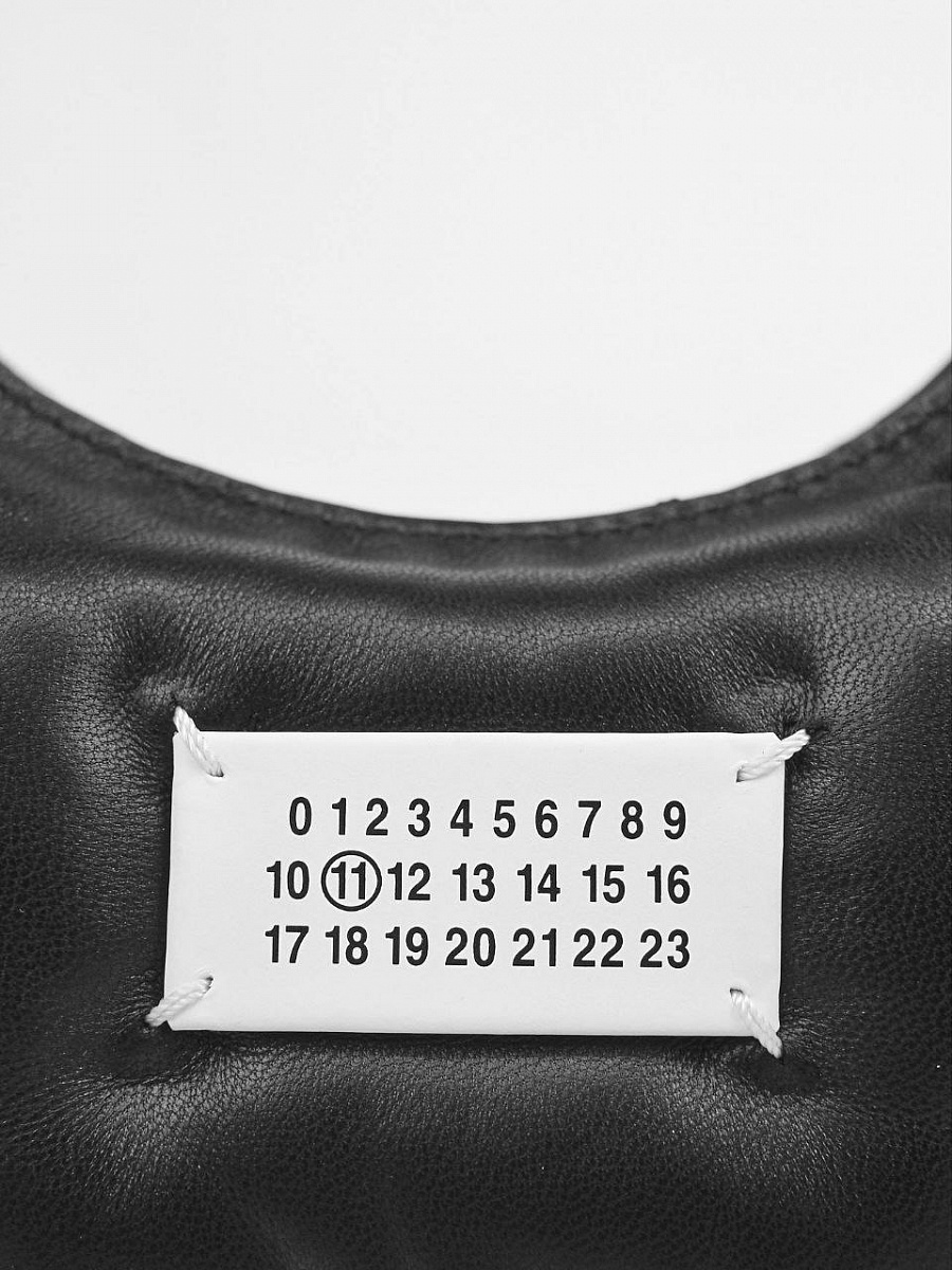 Сумка женская Maison Margiela Glam Slam Mini чёрная кожаная (наппа) Maison Margiela фото 8