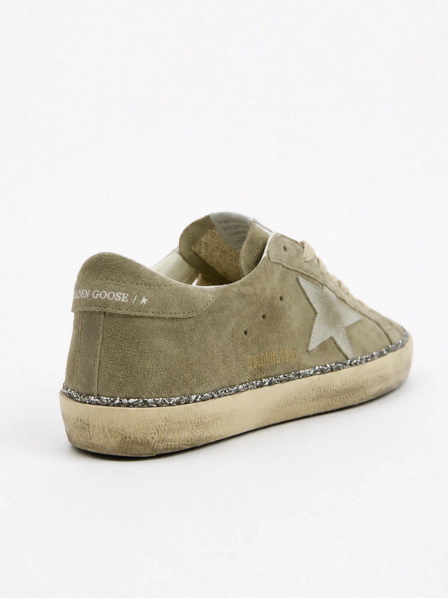 Женские кеды Golden Goose Super Star серые с блестящим рантом Golden Goose фото 6