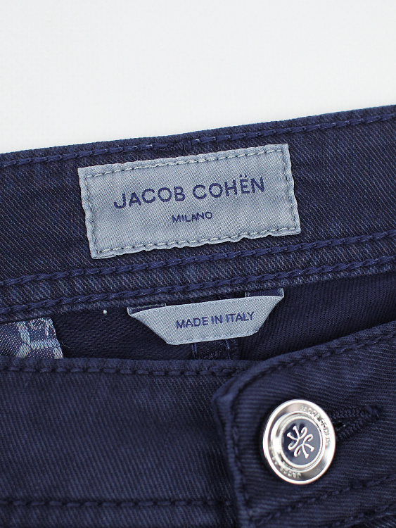 Мужские джинсы Jacob Cohën тёмно‑синие со льном Jacob Cohen фото 4