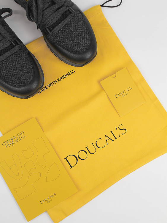 Мужские тестильные кроссовки Doucal's графит, шерсть Doucal's фото 9