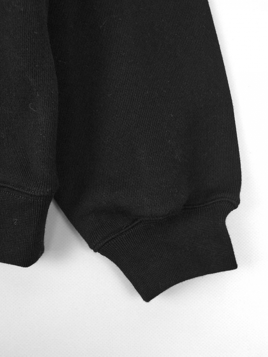 Женский свитшот Alexander Wang черный свободного кроя, хлопок — манжета рукава