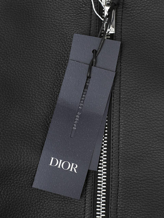 Мужской комбинированный бомбер Dior черный, кожа/шерсть Dior фото 9