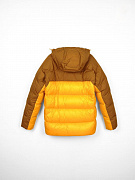 Мужской пуховик с капюшоном Moncler Genius & LeBrone James желтый c коричневым Moncler фото 2