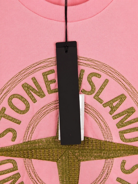 Мужской свитшот Stone Island розовый, хлопок Stone Island фото 6