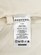 Мужская футболка Domrebel молочная, хлопок — бирка с составом и уходом