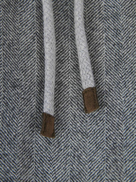 Мужские брюки Brunello Cucinelli серые Leisure Fit, шерсть Brunello Cucinelli фото 5