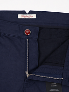 Мужские брюки чинос Portofino Jeans темно-синие — застежка на молнии