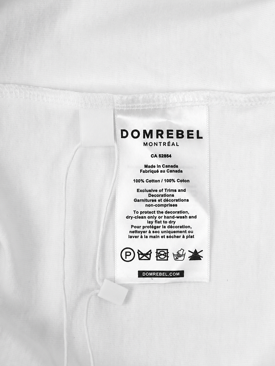 Мужская футболка Domrebel молочная, хлопок Domrebel фото 10