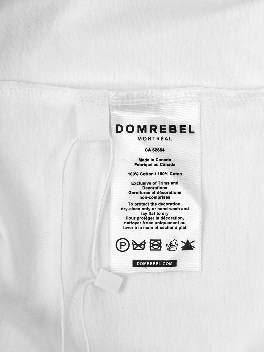 Мужская футболка Domrebel молочная, хлопок Domrebel фото 10