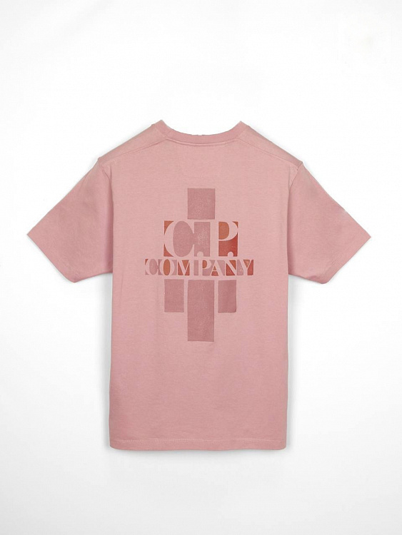 Мужская футболка C.P. Company пыльно-розовая, хлопок C.P. Company фото 2