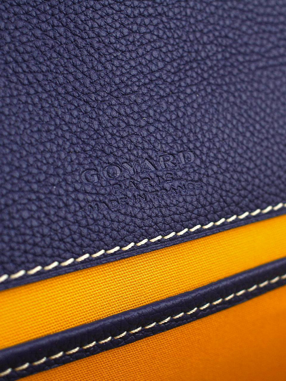 Сумка Goyard Belvedere MM темно-синяя, кожа Goyard фото 6