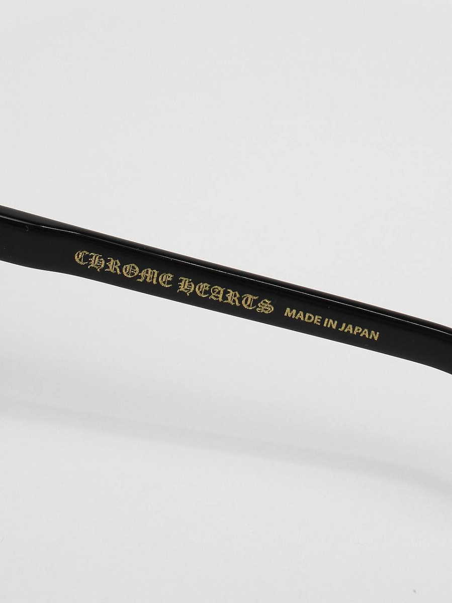 Мужская оправа Chrome Hearts BULGE чёрная с золотом из ацетата и серебра Chrome Hearts фото 7