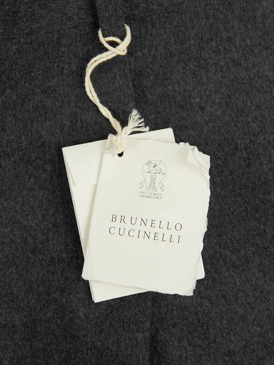Мужские брюки Brunello Cucinelli серые, шерсть/кашемир Brunello Cucinelli фото 7