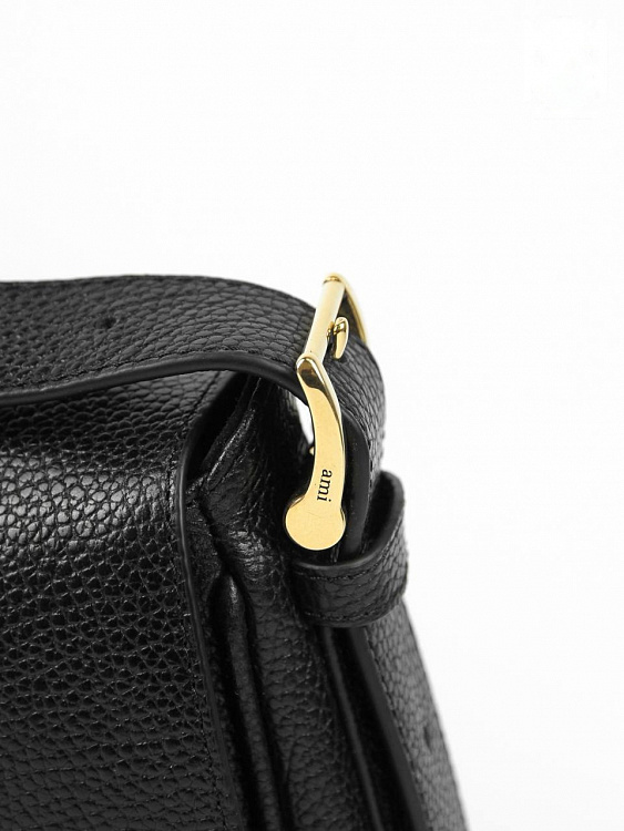 Сумка женская Ami Paris Paname Leather Tote чёрная (телячья кожа) Ami Paris фото 6