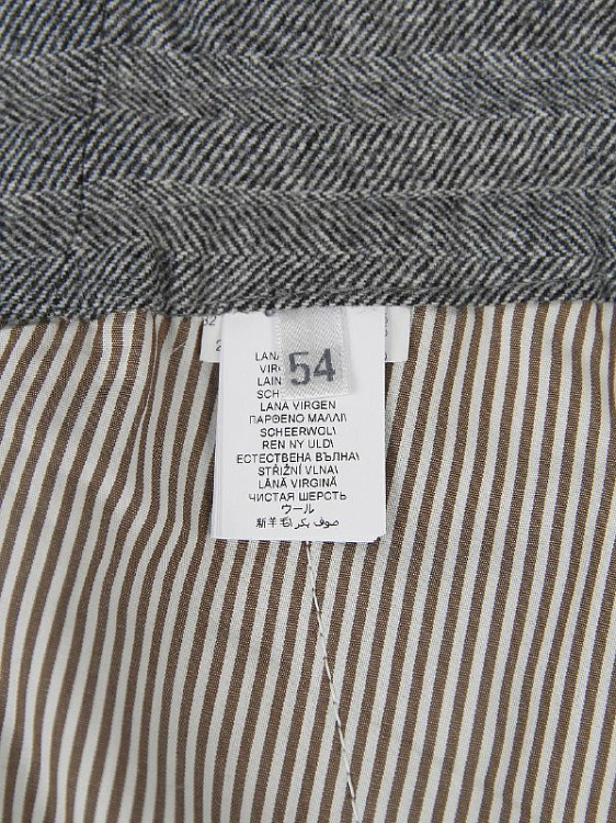 Мужские брюки Brunello Cucinelli серые Leisure Fit, шерсть Brunello Cucinelli фото 8