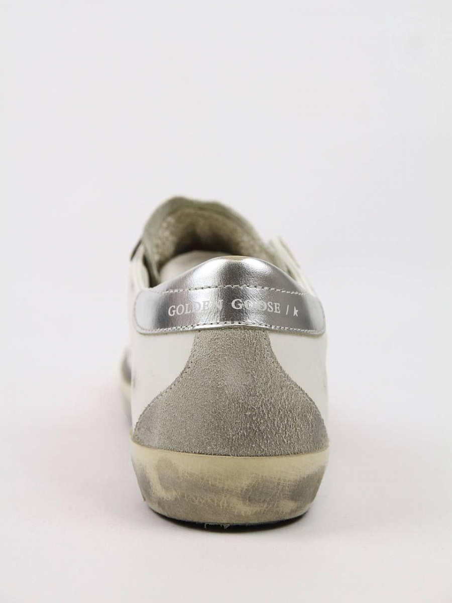 Женские кеды Golden Goose Super‑Star белые с розовой звездой Golden Goose фото 4