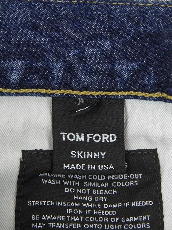 Женские джинсы Tom Ford синие skinny Tom Ford фото 7