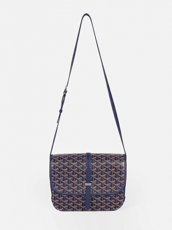 Сумка Goyard Belvedere MM темно-синяя, кожа Goyard фото 7