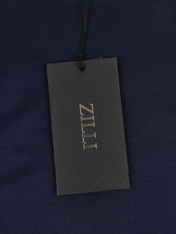 Мужская футболка Zilli темно-синяя хлопок Zilli фото 6