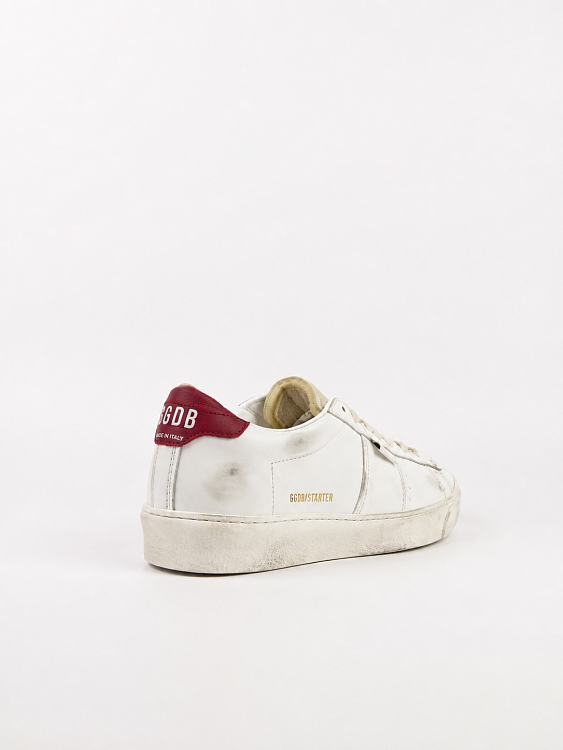 Женские кеды Golden Goose Match Star белые с бордовым задником Golden Goose фото 3