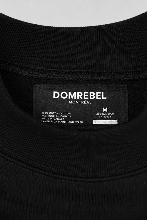 Мужской свитшот Domrebel черный, хлопок Domrebel фото 4