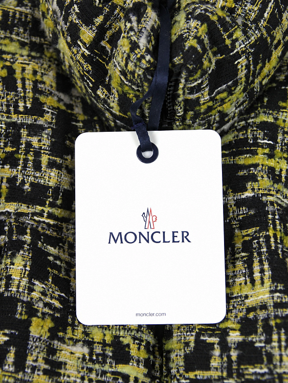 Женский твидовый пуховик Moncler Caroline черный Moncler фото 6