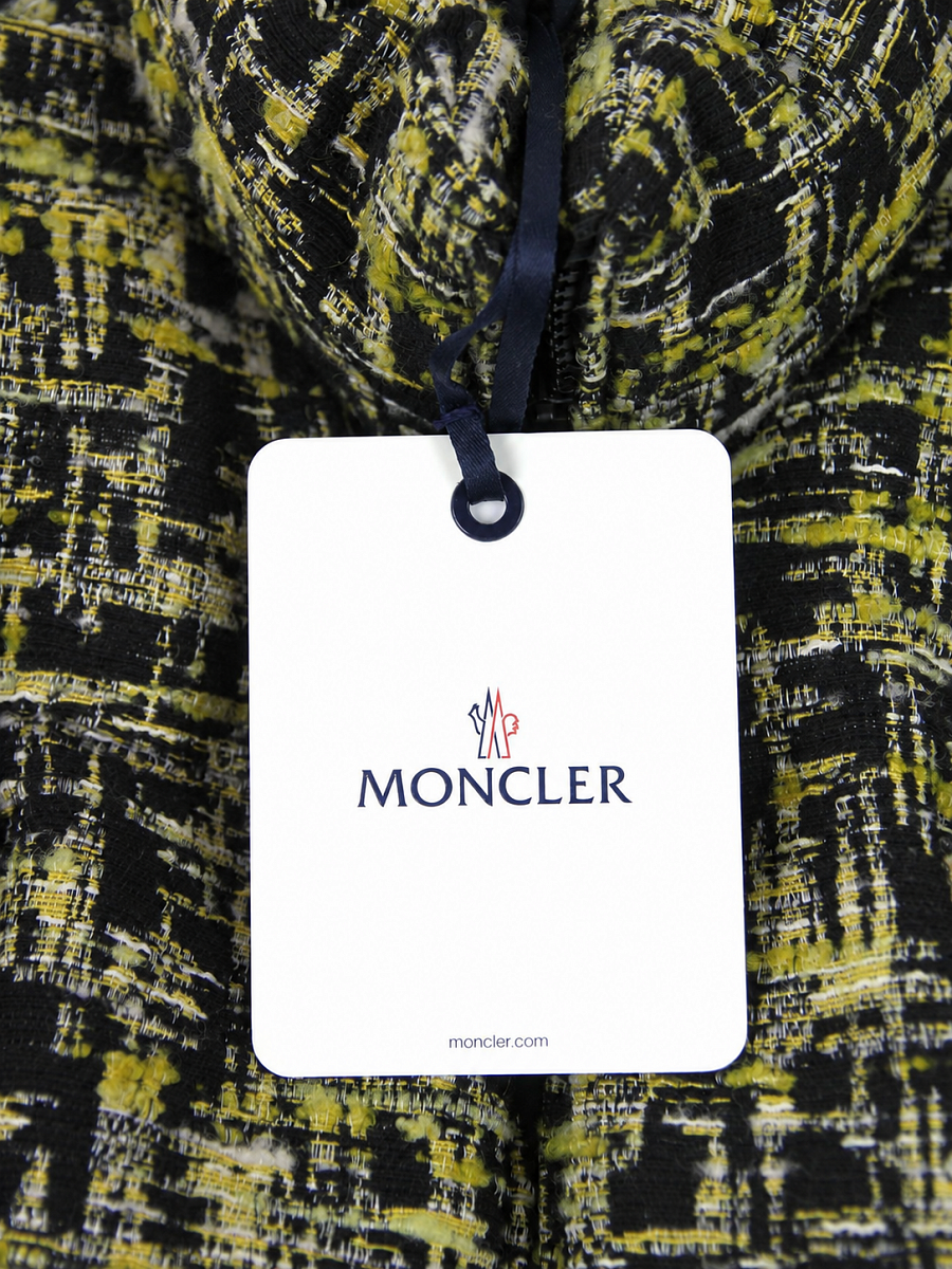 Женский твидовый пуховик Moncler Caroline черный Moncler фото 6