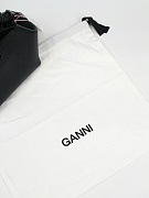 Женская сумка Ganni Bou Bag черная — фирменный пыльник GANNI