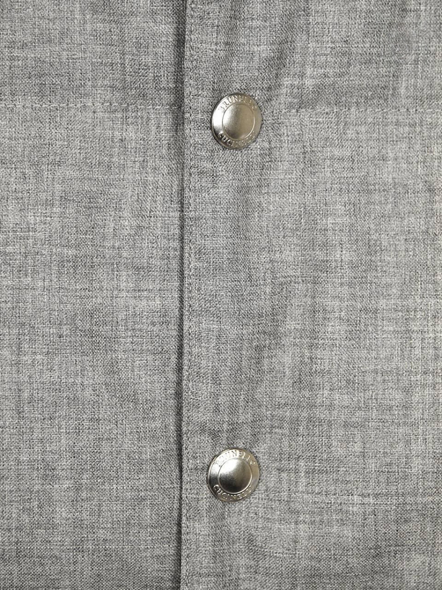 Мужской жилет Brunello Cucinelli серый, шерсть Brunello Cucinelli фото 4