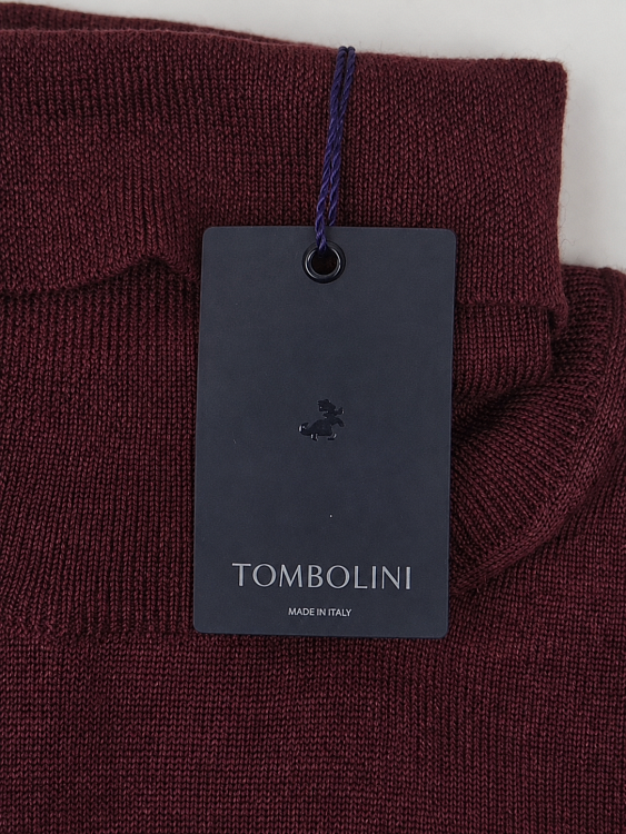 Мужская водолазка Tombolini бордовая, шерсть Tombolini фото 6