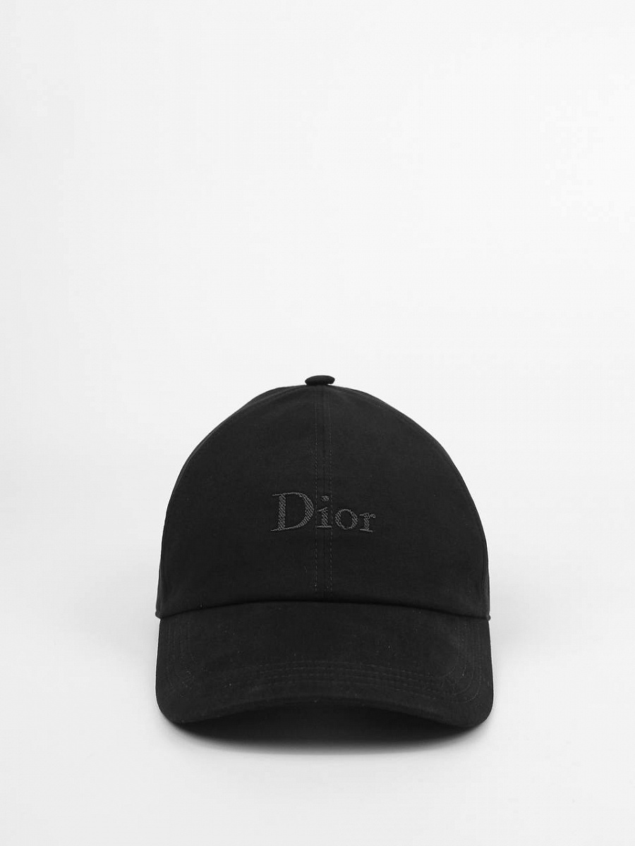 Мужская бейсболка Dior черная, хлопок Dior фото 2