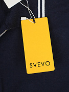 Мужское поло SVEVO из хлопка тёмно-синее на молнии Svevo фото 7
