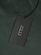 Мужская футболка Zilli зеленая хлопок — фирменная бирка Zilli