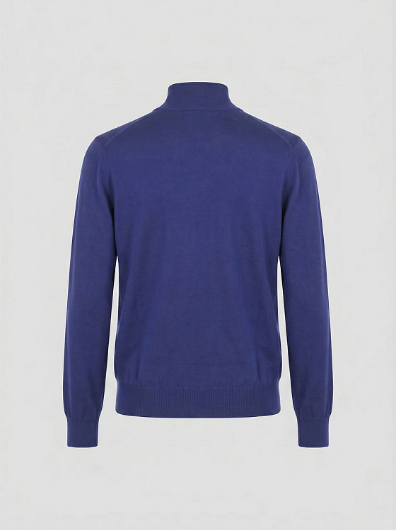 Мужской кардиган Brunello Cucinelli синий хлопковый на молнии Brunello Cucinelli фото 2