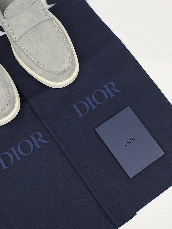 Мужские лоферы Dior Granville серые, замша Dior фото 9