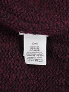 Мужской кардиган Brunello Cucinelli Piuma бургунди, кашемир — этикетка с составом и уходом