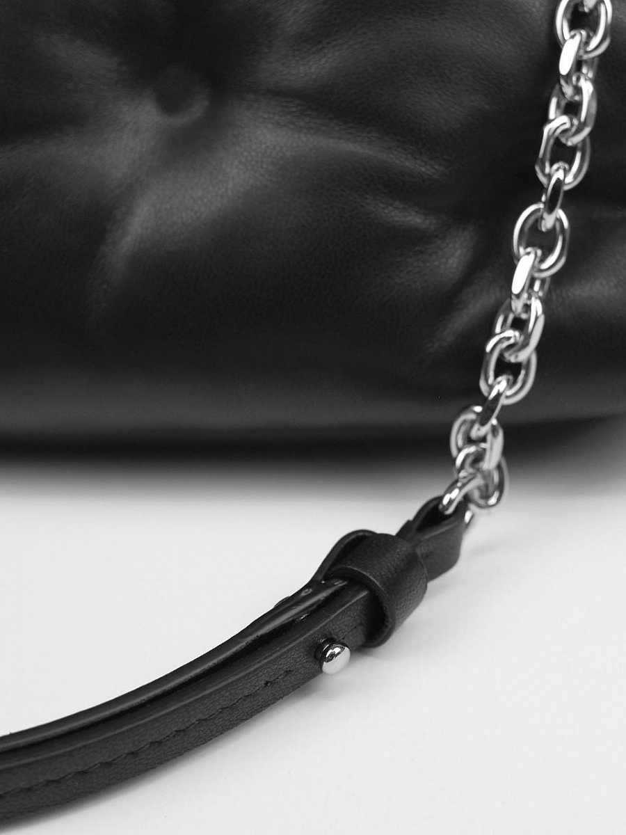 Сумка женская Maison Margiela Glam Slam Mini чёрная кожаная (наппа) Maison Margiela фото 5