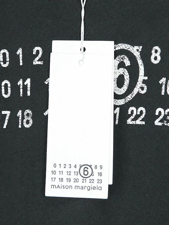 Мужской свитшот Maison Margiela MM6 черный из тонкого хлопка Maison Margiela фото 5