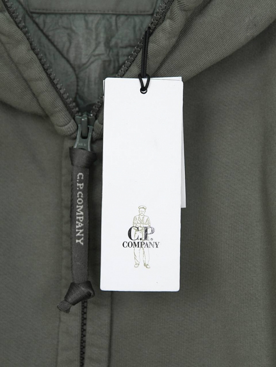 Мужская толстовка C.P. Company хаки, хлопок/полиамид C.P. Company фото 7