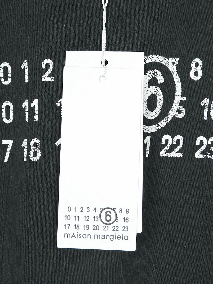 Мужской свитшот Maison Margiela MM6 черный из тонкого хлопка Maison Margiela фото 5