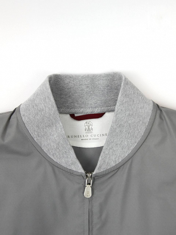 Мужская ветровка Brunello Cucinelli серая Brunello Cucinelli фото 3
