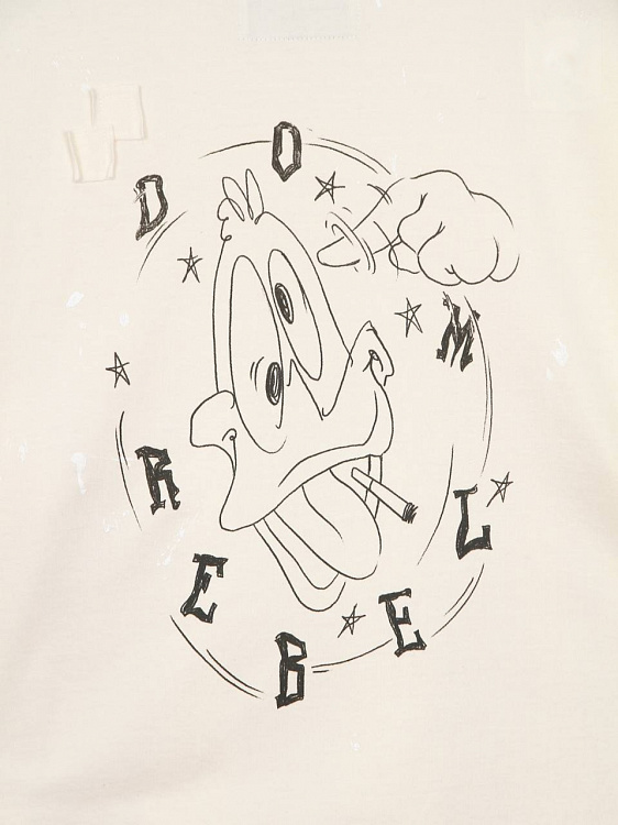 Мужская футболка Domrebel молочная, хлопок Domrebel фото 3