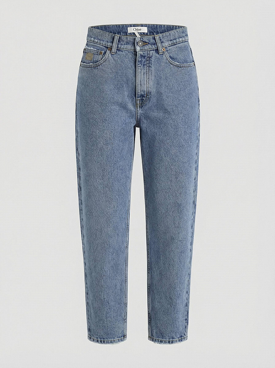 Женские джинсы Chloe светло-синие tapered fit Chloe