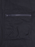 Мужская ветровка Stone Island темно-синяя, хлопок — карман на молнии
